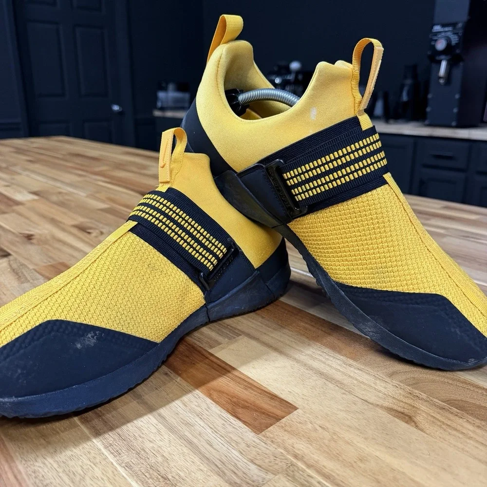 Nike Metcon Sport Training Shoes Mens Sz 13 Yellow Black CI5820-701 Workout Gym